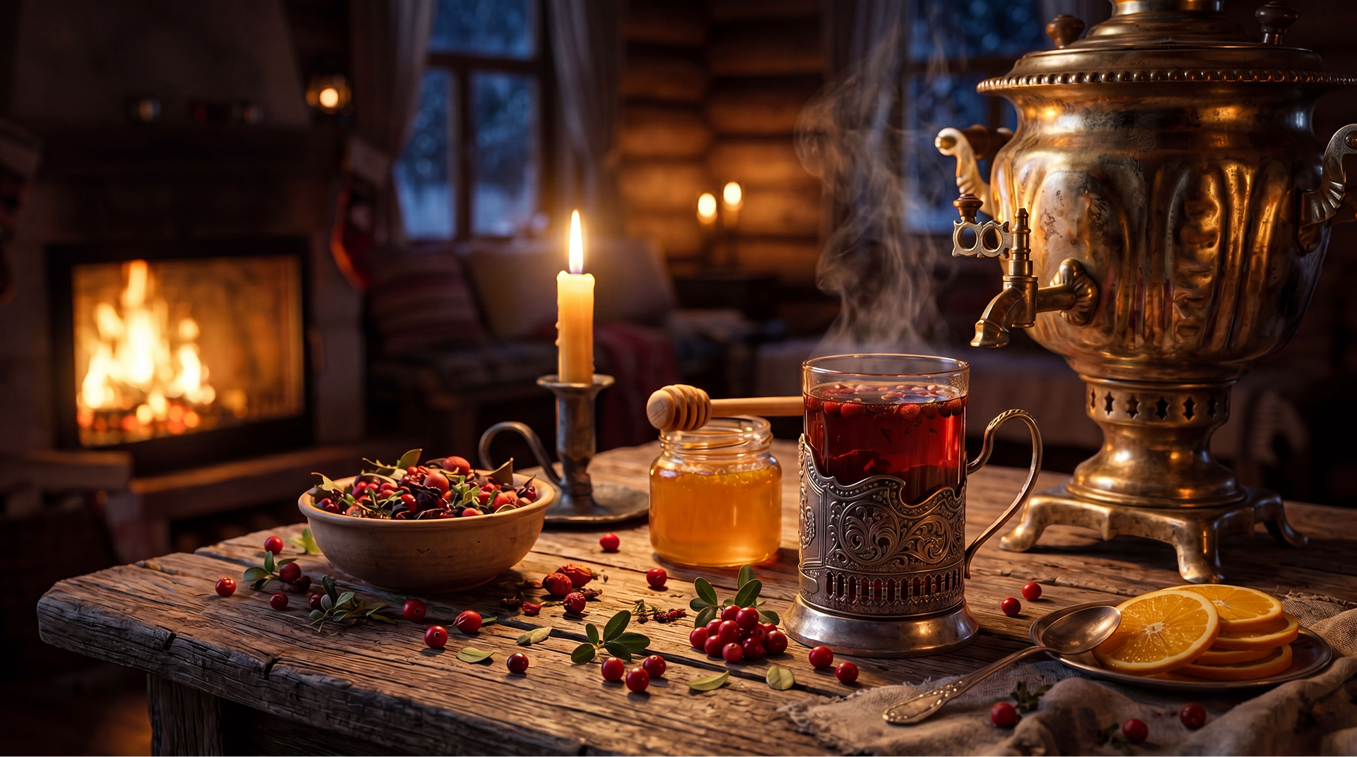 Чай TEAWAY у самовара